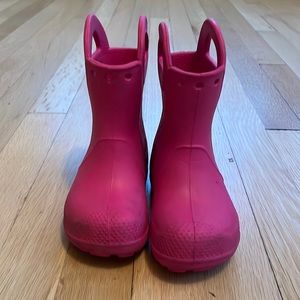 Unisex Kids Crocs Rain Boots Size 7